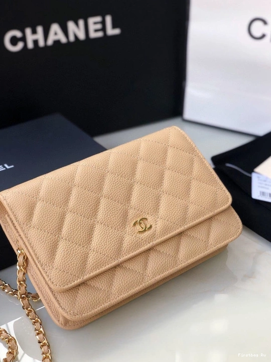 First Bag Ru CAVIAR WALLET CHANEL CHAIN 0709